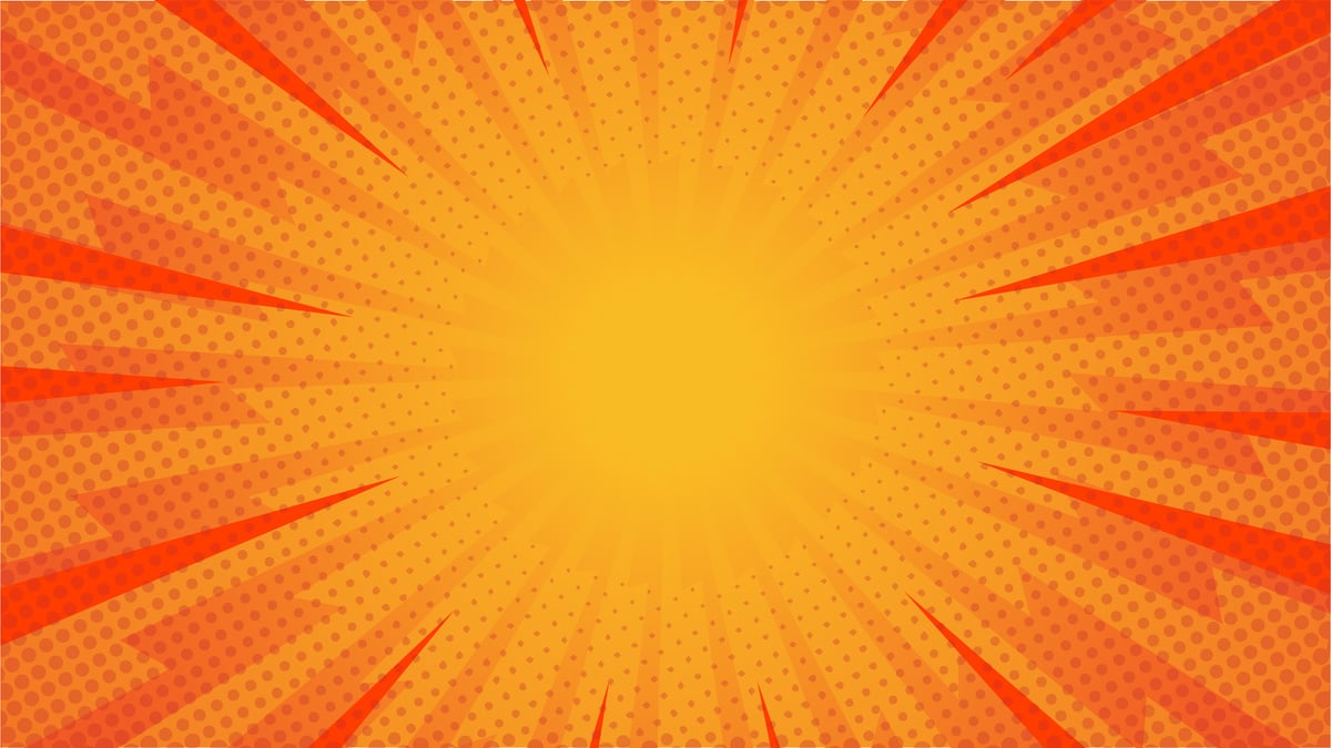 Orange Comic Background